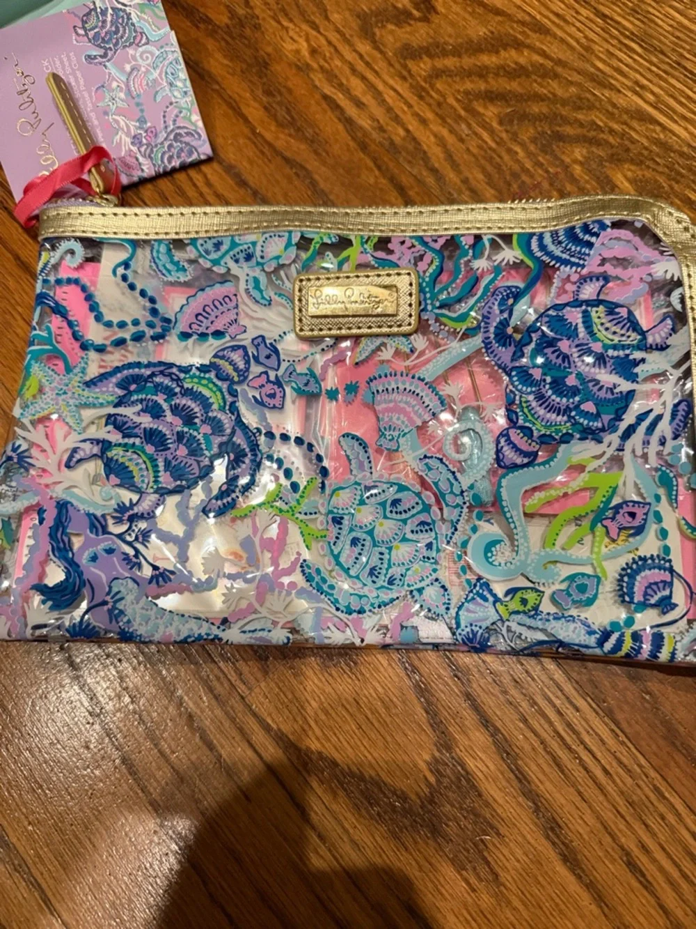 Lilly Pulitzer Agenda Bonus Pack Turtle Mermaid Zipper Pouch Pencil Case Set NWT